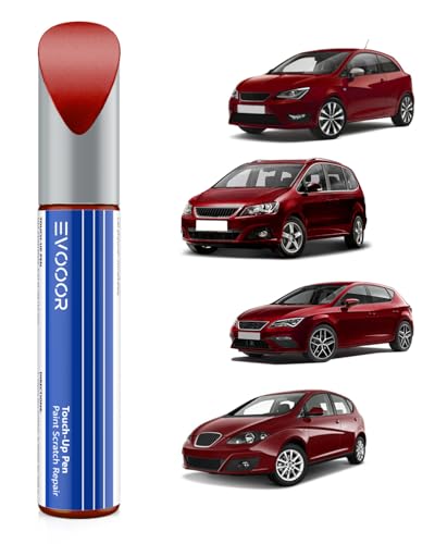 EVOOOR (0X1/L0X1) Desire Red Perl/Desire Rot Metallic Autolack Nachbesserung für SEAT, Kratzer Reparatur für Auto, Schnelle & Einfache Lösung zur Reparatur von EVOOOR