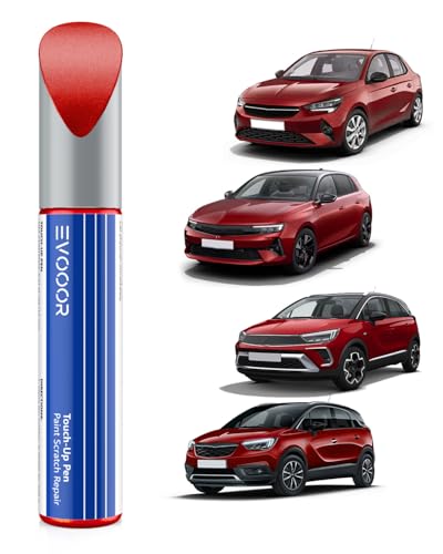 EVOOOR (51A/G1R /50Y) Peperoncino Red Metallic/Chili Rot Metallic Autolack Nachbesserung für Opel, Kratzer Reparatur für Auto, Schnelle & Einfache Lösung zur Reparatur von EVOOOR