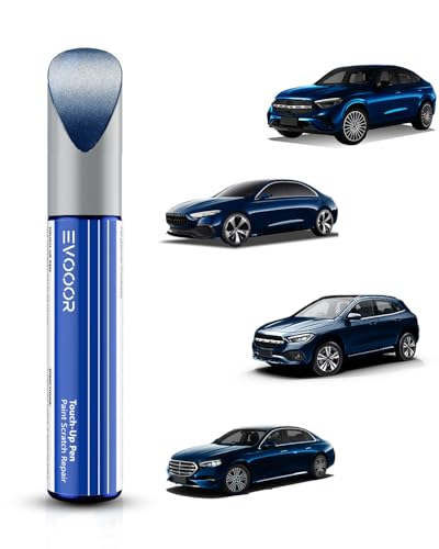 EVOOOR (890/5890) Lunar Blue Metallic Autolack Nachbesserung für Mercedes-Benz, Kratzer Reparatur für Auto, Schnelle & Einfache Lösung zur Reparatur von EVOOOR