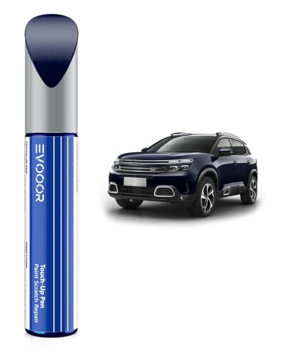 EVOOOR (KQL) Bleu Eclipse Nacre/Eclipse-Blau Metallic Autolack Nachbesserung für Citroen, Kratzer Reparatur für Auto, Schnelle & Einfache Lösung zur Reparatur von EVOOOR