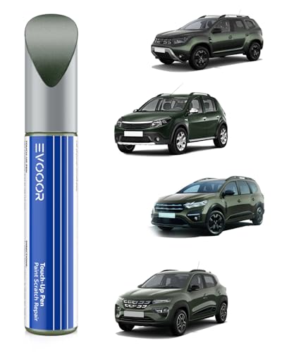 EVOOOR (KQM) Kaki Lichen/Dusty Grey Autolack Nachbesserung für Dacia, Kratzer Reparatur für Auto, Schnelle & Einfache Lösung zur Reparatur von EVOOOR