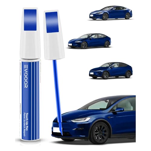 EVOOOR (PPSB) Deep Blue Metallic Autolack Nachbesserung, Kratzer Reparatur für Tesla Model 3/Y/S/X, Schnelle & Einfache Lösung zur Reparatur von EVOOOR