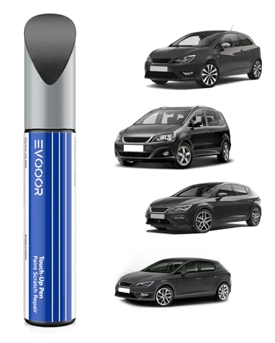 EVOOOR (S7H/S7) Magnetic Tech Grey/Magnetic Grau Metallic Autolack Nachbesserung für SEAT, Kratzer Reparatur für Auto, Schnelle & Einfache Lösung zur Reparatur von EVOOOR