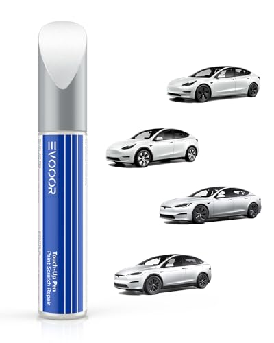 EVOOOR Tesla-Ausbesserungslack – DIY-Kratzerreparatur mit farblich abgestimmter Farbe für Modell 3/Y/S/X Pearl White(PPSW) von EVOOOR