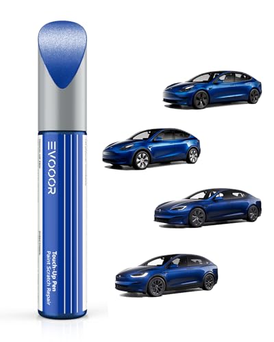 EVOOOR Tesla Lackstift Auto– DIY-Kratzerreparatur mit farblich abgestimmter Farbe für Modell 3/Y/S/X Deep Blue Metallic(PPSB) von EVOOOR