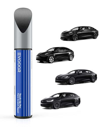 EVOOOR Tesla lackstift schwarz für Model Y 2025 – DIY-Kratzerreparatur mit farblich abgestimmter Farbe für Modell 3/Y/S/X Solid Black(PBSB) von EVOOOR
