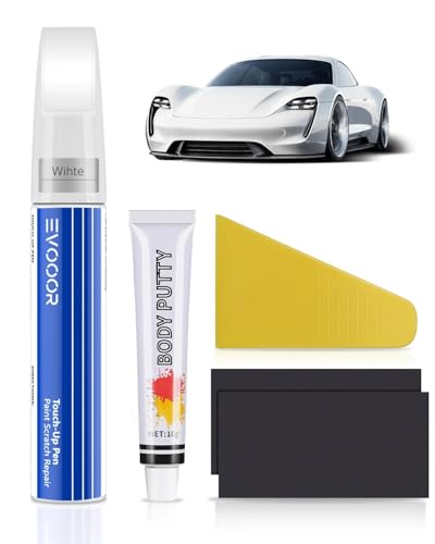 EVOOOR Weiß 2-in-1-Autolack Nachbesserung Kit mit Karosseriekittr für Autos Reparieren, Kratzer Reparatur für Auto, Schnelle & Einfache Lösung zur Reparatur EVOOOR Weiß 2-in-1-Autolack Nachbesserung Kit mit Karosseriekittr für Autos Reparieren, Kratzer Reparatur für Auto, Schnelle & Einfache Lösung zur Reparatur von EVOOOR