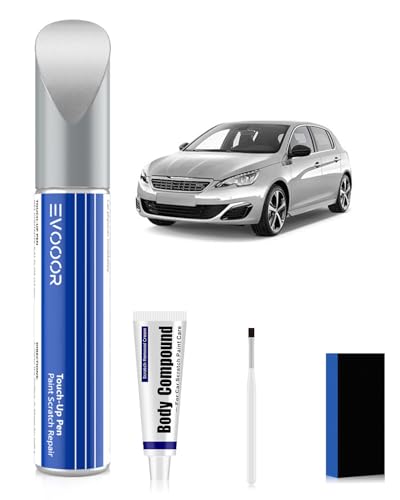 EZRC Gris Aluminium Autolack Nachbesserung Kit mit Kratzer-Entferner für Peugeot, Kratzer Reparatur für Auto, Schnelle & Einfache Lösung zur Reparatur EZRC Gris Aluminium Autolack Nachbesserung Kit mit Kratzer-Entferner für Peugeot, Kratzer Reparatur für Auto, Schnelle & Einfache Lösung zur Reparatur von EVOOOR