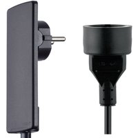 Evoline - 151000155100 Strom Verlängerungskabel 16 a Schwarz 1.50 m H05VV-F 3G 1,5 mm² von EVOline