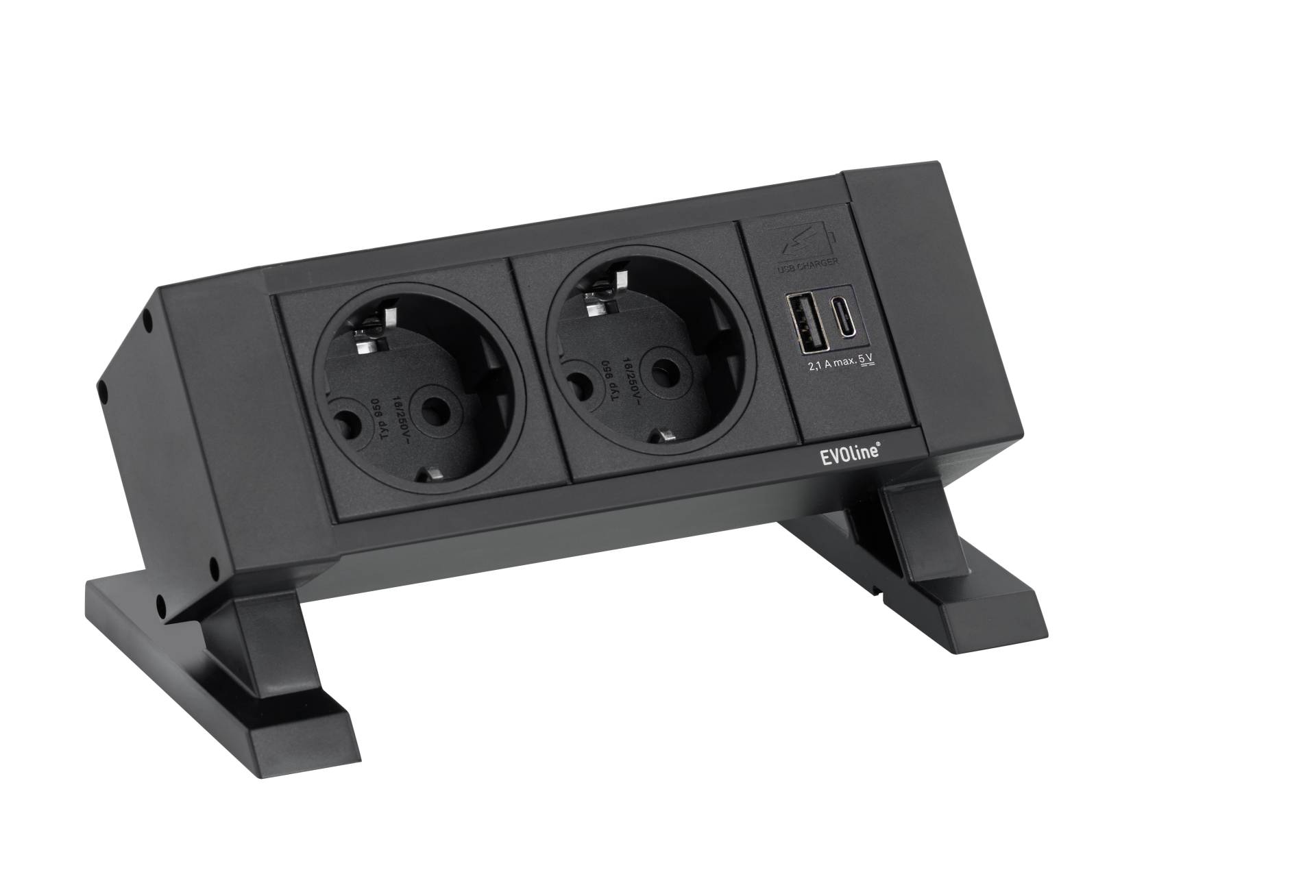 Dock Square mit Express Steckdosenleiste von EVOline