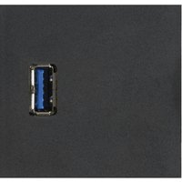Evoline - Wechselmodul 1x usb 3.0 Typ a Buchse vorne und hinten Kunststoff schwarz von EVOline