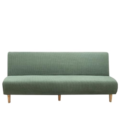 EVPCPWTYZY Einfarbig Mais Kernel Stretch Sofa Abdeckung Multifunktionale Faltbare Armless Bett Verdickt(Cyan,Large Length) von EVPCPWTYZY