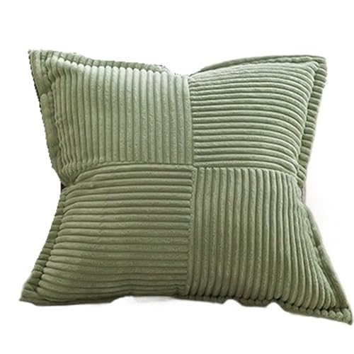 EVPCPWTYZY Einfarbiger Cord-Maisstreifen-Kissenbezug mit Nähten am Rand for Schlafzimmer und Wohnzimmer, warm und bequem(A6) von EVPCPWTYZY