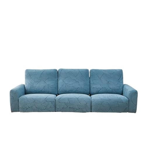 EVPCPWTYZY Four Seasons Universal Jacquard Einzelsofabezug Modern Simple Dreisitzer Vollkissen(Blue,Quadruple) von EVPCPWTYZY