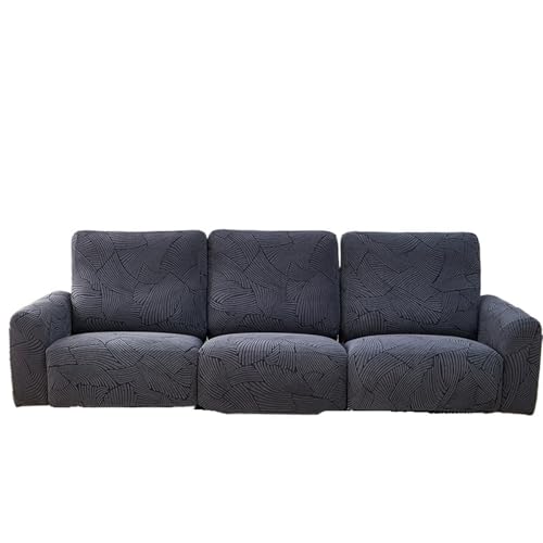 EVPCPWTYZY Four Seasons Universal Jacquard Einzelsofabezug Modern Simple Dreisitzer Vollkissen(Dark Gray,Quadruple) von EVPCPWTYZY