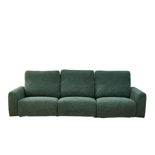 EVPCPWTYZY Four Seasons Universal Jacquard Einzelsofabezug Modern Simple Dreisitzer Vollkissen(Dark Green,Double) von EVPCPWTYZY