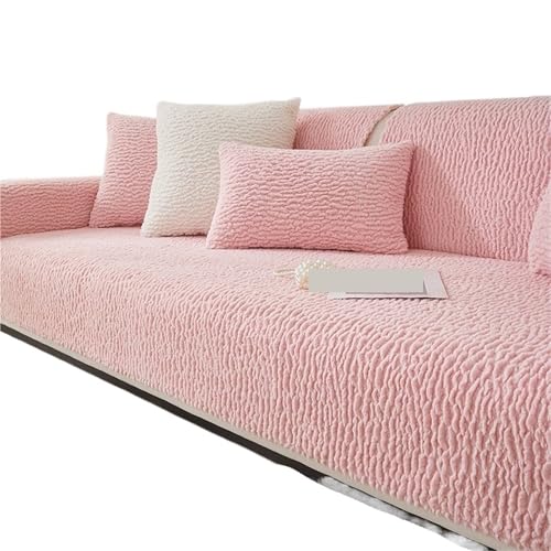 EVPCPWTYZY Lammfell-Sofakissen, Winter, verdickt, for Vier Jahreszeiten, universeller Bezug, rutschfest und schmutzabweisend(Pink,70 * 90cm) von EVPCPWTYZY