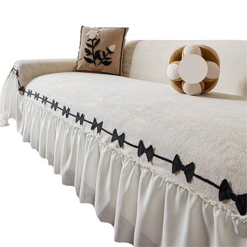 EVPCPWTYZY Rock Sofabezug Kissen Vier Jahreszeiten Universal Handtuch voll bequem und atmungsaktiv(Beige Brown,180 * 280cm) von EVPCPWTYZY