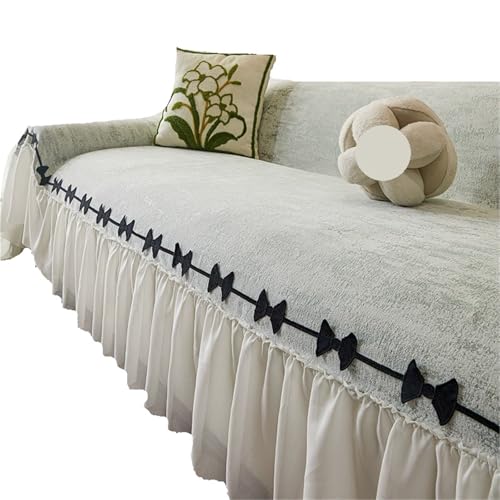 EVPCPWTYZY Rock Sofabezug Kissen Vier Jahreszeiten Universal Handtuch voll bequem und atmungsaktiv(Light Green,180 * 360cm) von EVPCPWTYZY