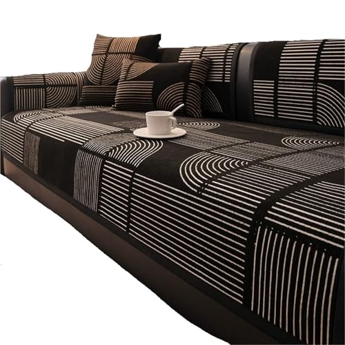 EVPCPWTYZY Sofakissen for alle Jahreszeiten, Rutschfester Sitzbezug aus Chenille, weich und bequem(A1,90 * 70cm) von EVPCPWTYZY