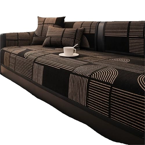 EVPCPWTYZY Sofakissen for alle Jahreszeiten, Rutschfester Sitzbezug aus Chenille, weich und bequem(A2,90 * 160cm) von EVPCPWTYZY