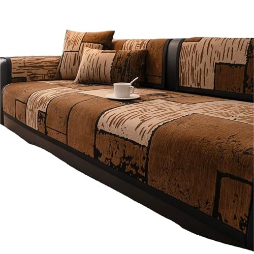 EVPCPWTYZY Sofakissen for alle Jahreszeiten, Rutschfester Sitzbezug aus Chenille, weich und bequem(A3,110 * 160cm) von EVPCPWTYZY