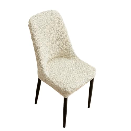 EVPCPWTYZY Stuhlbezug for Esstisch, elastisch, dick, rutschfest, universell for alle Jahreszeiten, einfach anzubringen(Off-White,1pc) von EVPCPWTYZY