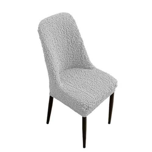 EVPCPWTYZY Stuhlbezug for Esstisch, elastisch, dick, rutschfest, universell for alle Jahreszeiten, einfach anzubringen(White-Gray,1pc) von EVPCPWTYZY