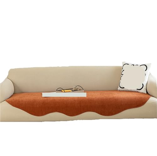 EVPCPWTYZY Unregelmäßig geformte Sofakissen for alle Jahreszeiten, rutschfest und schmutzabweisend, gerader Reihenbezug(Caramel,90 * 210cm) von EVPCPWTYZY