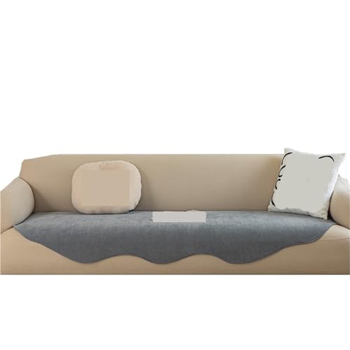 EVPCPWTYZY Unregelmäßig geformte Sofakissen for alle Jahreszeiten, rutschfest und schmutzabweisend, gerader Reihenbezug(Dark Gray,90 * 210cm) von EVPCPWTYZY