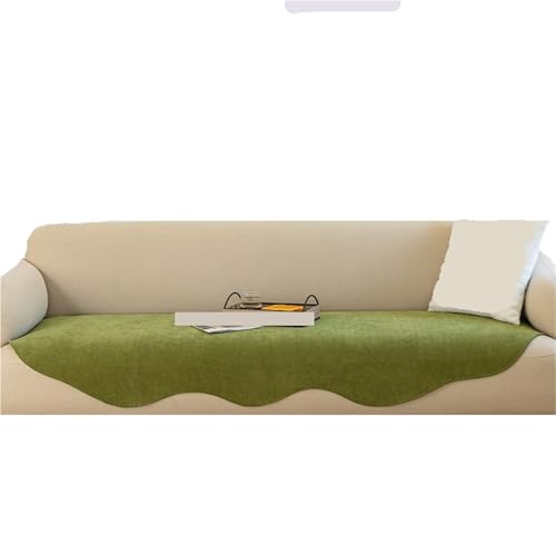 EVPCPWTYZY Unregelmäßig geformte Sofakissen for alle Jahreszeiten, rutschfest und schmutzabweisend, gerader Reihenbezug(Green,90 * 120cm) von EVPCPWTYZY