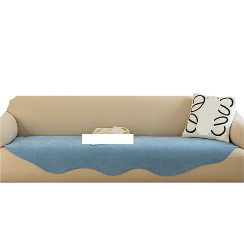 EVPCPWTYZY Unregelmäßig geformte Sofakissen for alle Jahreszeiten, rutschfest und schmutzabweisend, gerader Reihenbezug(Sky Blue,90 * 180cm) von EVPCPWTYZY