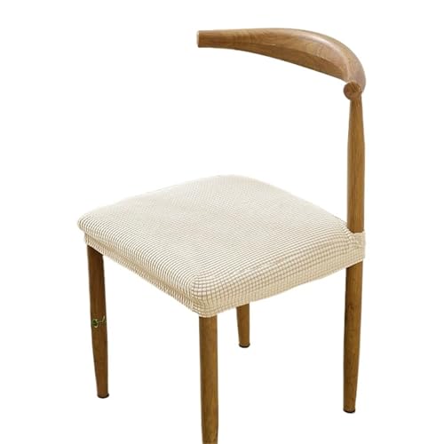 EVPCPWTYZY Verdickter elastischer geteilter Esstisch- und Stuhlbezug, Sitzbezug, Hotel- und Heim-einfacher Hockerbezug(A8,6Piece) von EVPCPWTYZY