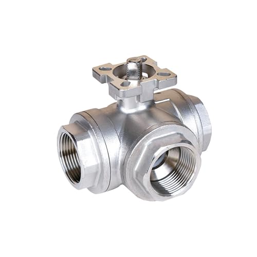 1/2" 3/4" 1" 1-1/4'' 1-1/2'' 2" Edelstahl-Hochplattform-3-Wege-Kugelhahn T/L-Typ Innengewinde(1-1/2",L Type) von EVPEOETCPC