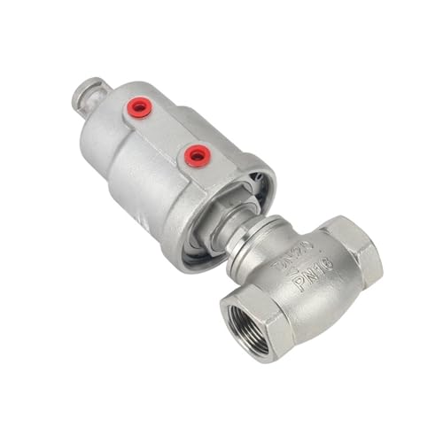 3/4" Edelstahl T-Typ Kugelventil Pneumatisches Winkelsitzventil(Single Acting) von EVPEOETCPC
