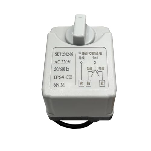AC220V DC24V DC12V Motorisierter Kugelhahnantrieb 3-Draht 2 Steuerung Elektrischer Kugelhahnmotor mit Handschalter(24VDC) von EVPEOETCPC
