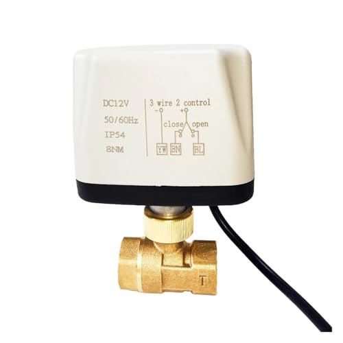 DN15 Kugelhahn AC220V 8Nm 2-Wege-Motorwasserventil aus Messing DN15 Kugelhahn AC220V 8Nm 2-Wege-Motorwasserventil aus Messing von EVPEOETCPC