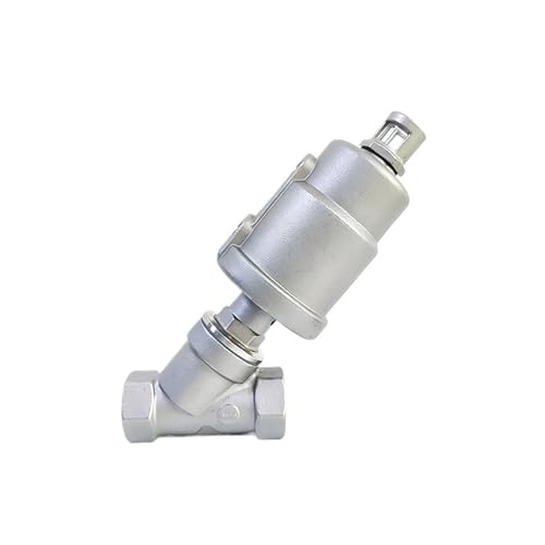 DN25 Edelstahl-Schrägsitzventil Y-Typ Innengewinde Pneumatisches Ventil(Double Acting) von EVPEOETCPC