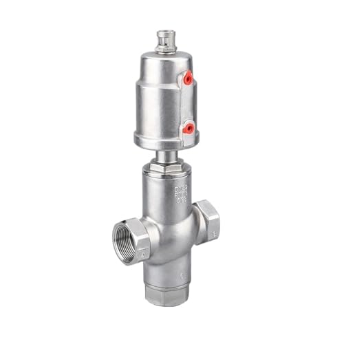 DN32 3-Wege-Pneumatiksitzventil Normalerweise geschlossener pneumatischer Stellantrieb Winkelsitzventil(Double Acting) von EVPEOETCPC