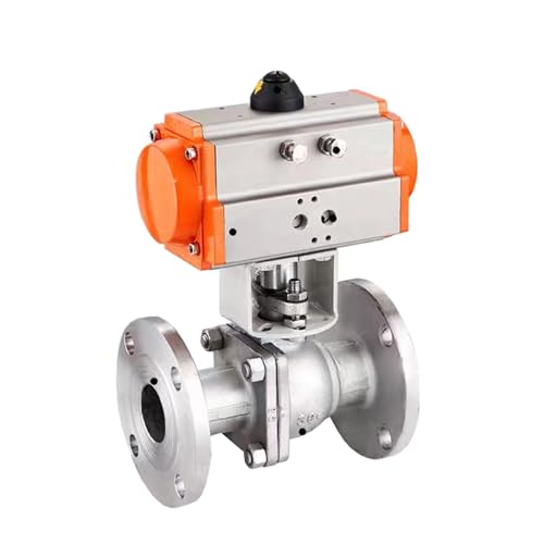 DN32 304 edelstahl flansch pneumatische kugelhahn zylinder hohe temperatur dampf von EVPEOETCPC