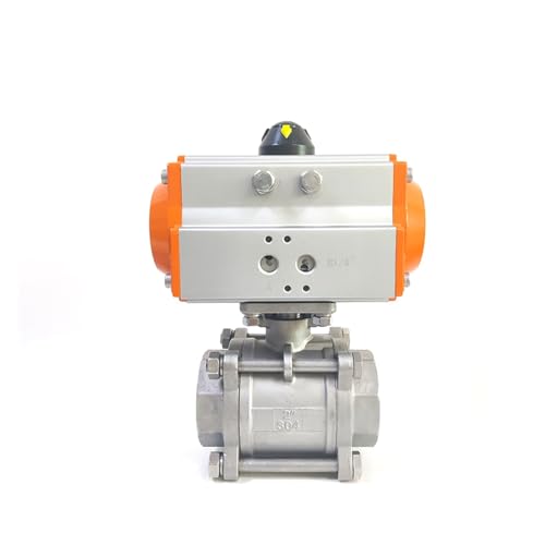DN32 Dreiteiliger pneumatischer Kugelhahn mit hoher Plattform aus Edelstahl Q611F-16P, doppeltwirkender Zylinder, 1-1/4 Zoll DN32 Dreiteiliger pneumatischer Kugelhahn mit hoher Plattform aus Edelstahl Q611F-16P, doppeltwirkender Zylinder, 1-1/4 Zoll von EVPEOETCPC