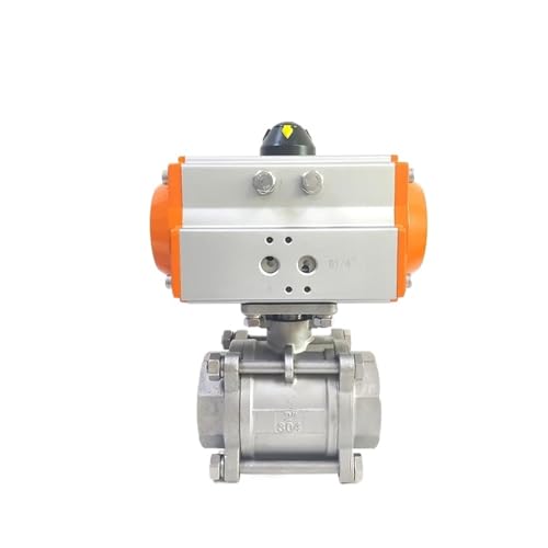 DN40 Dreiteiliger pneumatischer Kugelhahn mit hoher Plattform, Edelstahl Q611F-16P, doppeltwirkender Zylinder DN40 Dreiteiliger pneumatischer Kugelhahn mit hoher Plattform, Edelstahl Q611F-16P, doppeltwirkender Zylinder von EVPEOETCPC