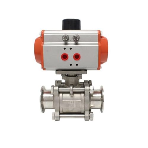 DN40 Edelstahl Dreiteiliger Sanitär-Hochplattform-Kugelhahn Tri-Clamp-Ferrule-Kugelhahn Doppeltwirkender Zylinder DN40 Edelstahl Dreiteiliger Sanitär-Hochplattform-Kugelhahn Tri-Clamp-Ferrule-Kugelhahn Doppeltwirkender Zylinder von EVPEOETCPC