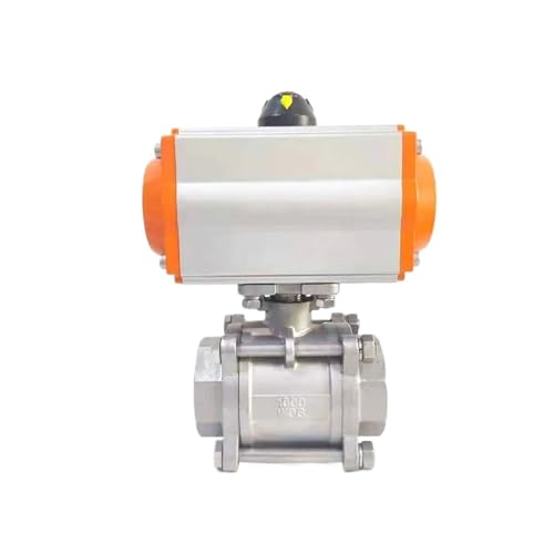DN50 Dreiteiliger pneumatischer Kugelhahn mit hoher Plattform aus Edelstahl Q611F-16P, doppeltwirkender Zylinder, 2 Zoll DN50 Dreiteiliger pneumatischer Kugelhahn mit hoher Plattform aus Edelstahl Q611F-16P, doppeltwirkender Zylinder, 2 Zoll von EVPEOETCPC