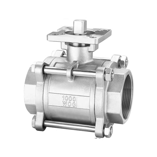 Dreiteiliger Kugelhahn mit hoher Plattform, DN65, Innengewinde aus Edelstahl SS304 von EVPEOETCPC