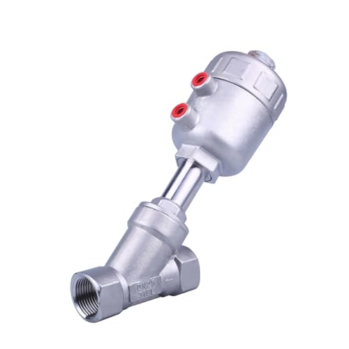 Edelstahl 304 Schrägsitzventil pneumatisches Dampfabsperrventil DN15 DN20 DN25 DN50(DN32 Stainless steel) von EVPEOETCPC