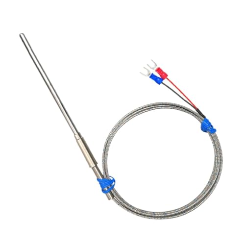 Gepanzerte Thermoelementsonde Industrieller Temperatursensor Typ K Ummantelter Wärmesensor aus Edelstahl(Probe 8x1000 mm) von EVPEOETCPC
