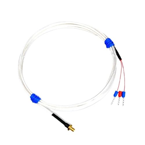 K/PT100 Typ M3 M4 Kupferschraube Thermoelement mit 0,5/1/2M wasserdichtem Kabel 3D-Drucker Temperatursensor(K Type M3 1m) von EVPEOETCPC