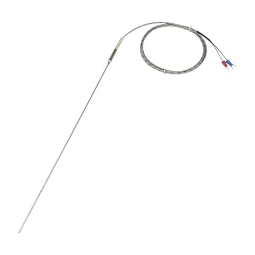 K-Typ 1,5 m Metallkabel 300 mm flexible Sonde ummantelter Thermoelement-Temperatursensor(K 1mm diameter) von EVPEOETCPC