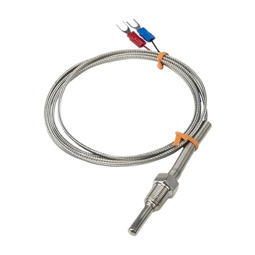 K-Typ 30 mm Sondenlänge 1,5 m Kabel Thermoelement-Temperatursensor(M6 1) von EVPEOETCPC